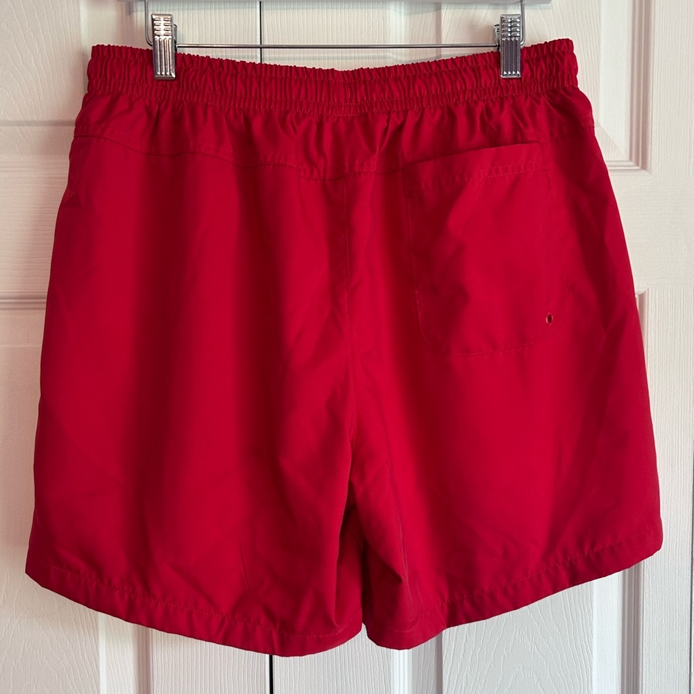 EUC Men’s Nike Athletic shorts. Red with drawstring waist and mesh lining Sz L - Picture 8 of 13